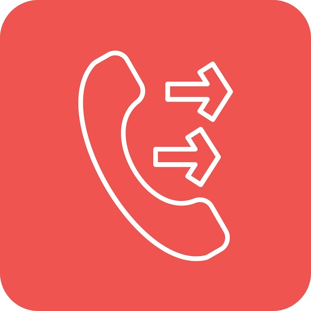 call forwarding icon vector image can be used for communication and media