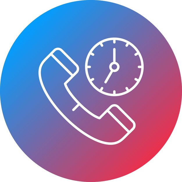 Call Time icon vector image Can be used for Modelling Agency