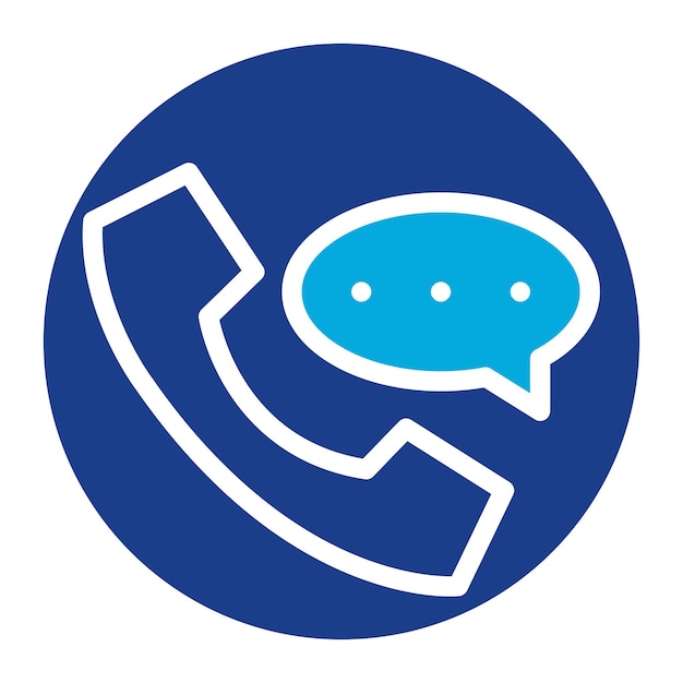 Call Us Flat Illustration
