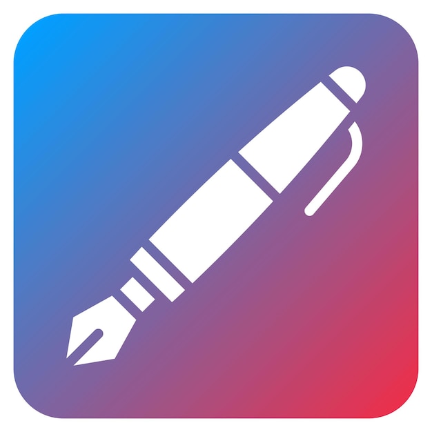 Calligraphy Pen icon vector image Can be used for Crafting