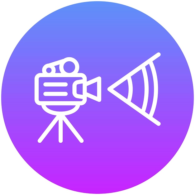 Camera Angle vector icon illustration of Filmmaking iconset