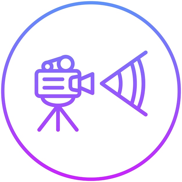 Camera Angle vector icon illustration of Filmmaking iconset