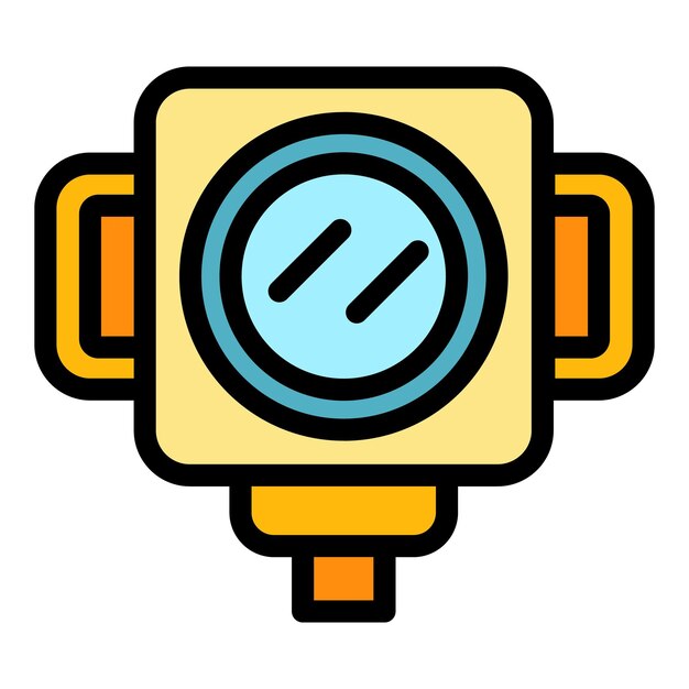 Camera event icon Outline camera event vector icon color flat isolated