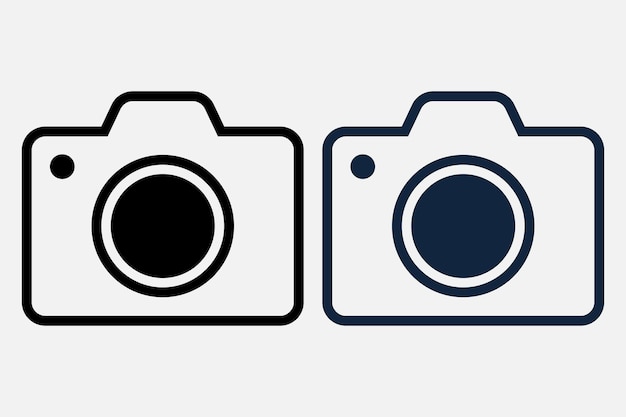 Camera Icon Camera line Symbol Camera Icon Silhouette Photography Camera Symbol Outline Icon
