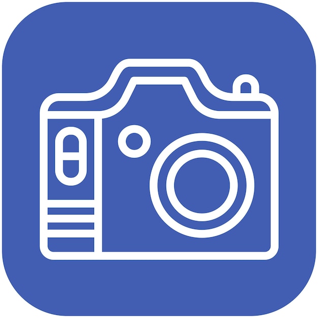 Camera vector icon illustration of Filmmaking iconset
