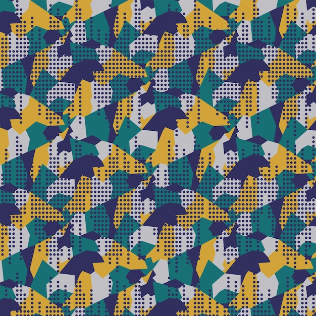 camouflage seamless pattern vector background