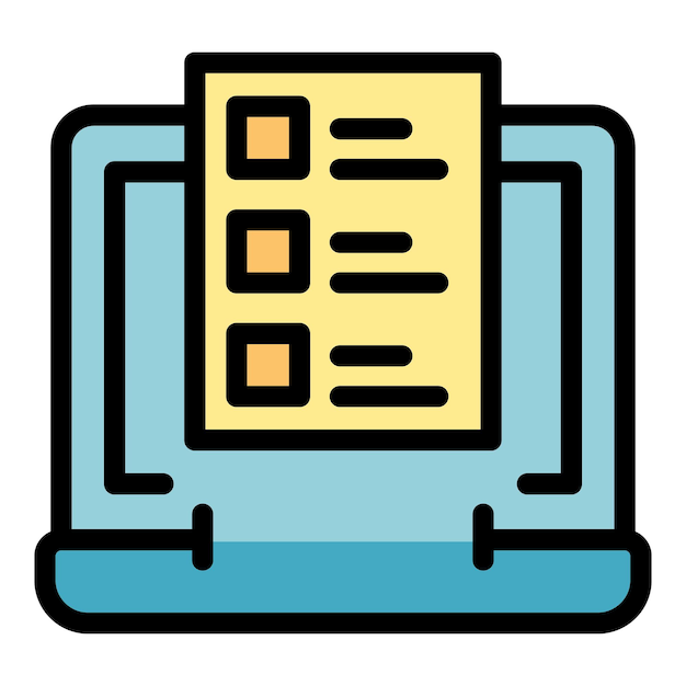 Campaign statistics icon Outline campaign statistics vector icon color flat isolated