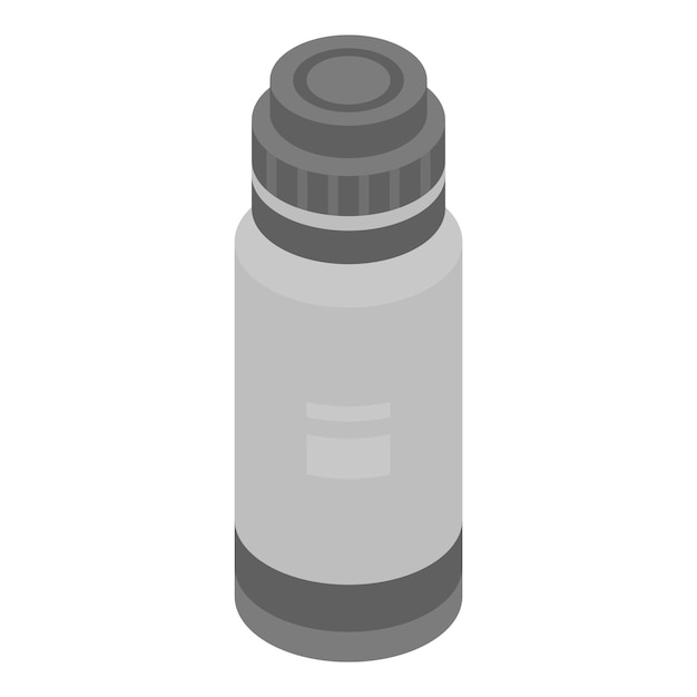 Camping thermos icon Isometric of camping thermos vector icon for web design isolated on white background