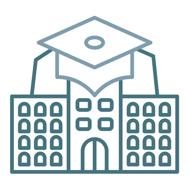 Campus Flat Illustration