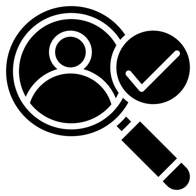 candidate icon vector image can be used for hiring process
