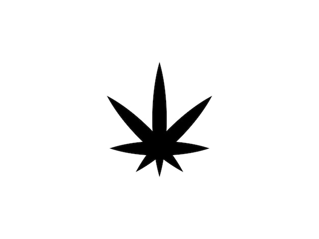 cannabis leaf weed medical logo design