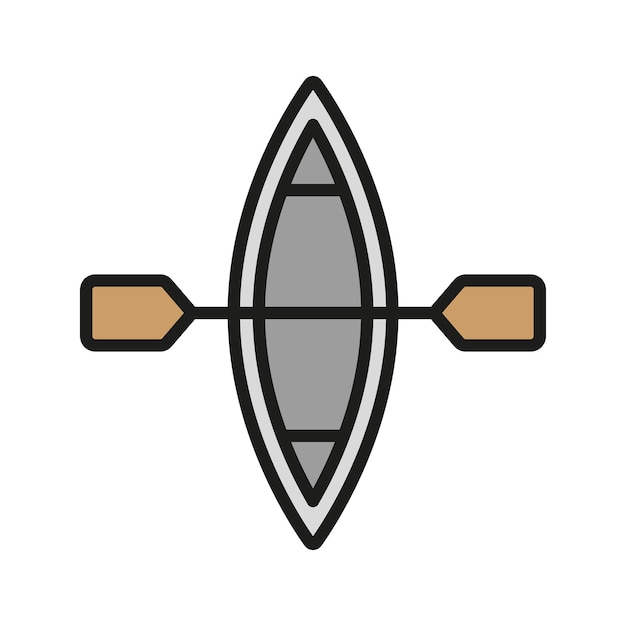 Canoe icon vector design templates simple and modern