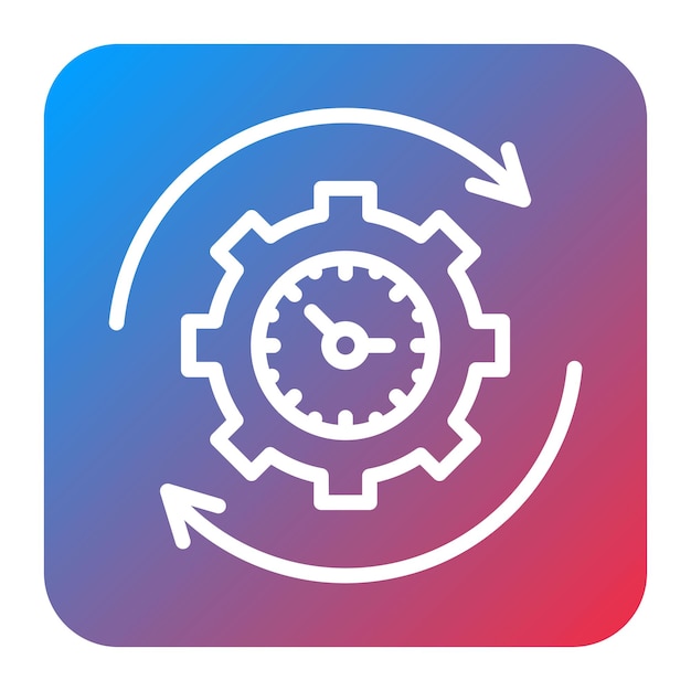 capacity utilization icon vector image can be used for operations management