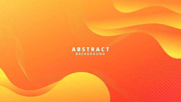 Captivating abstract wave pattern with a seamless color transition from yellow to orange