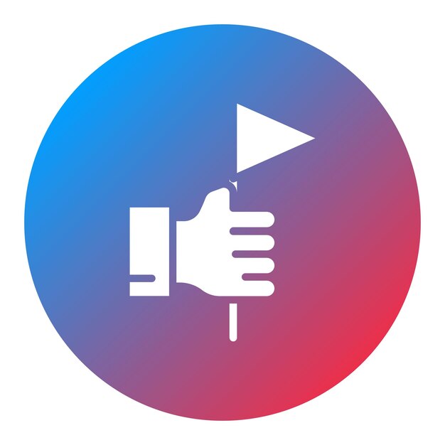 Capture The Flag icon vector image Can be used for Game Design