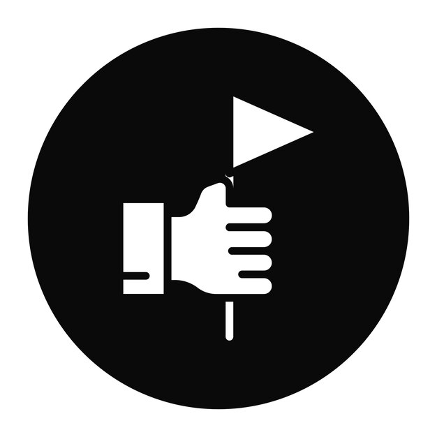 Capture The Flag icon vector image Can be used for Game Design