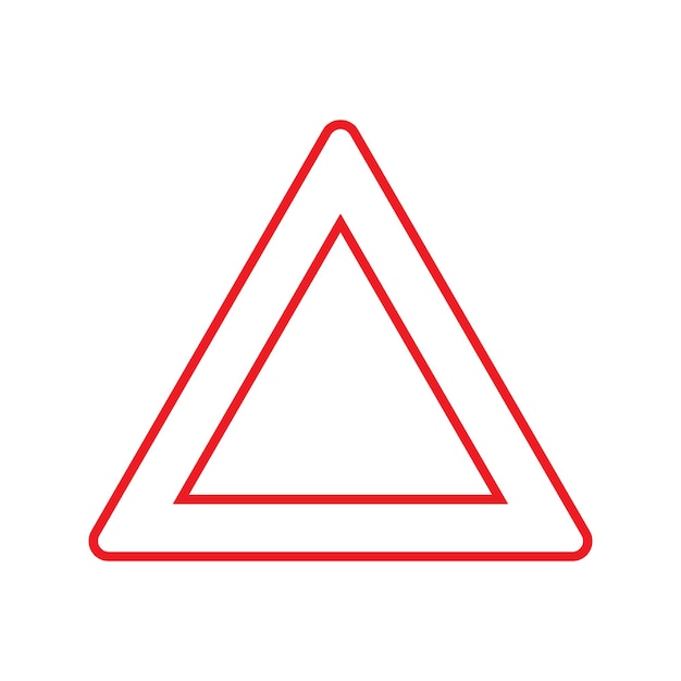 Car emergency triangle icon vector illustration symbol design