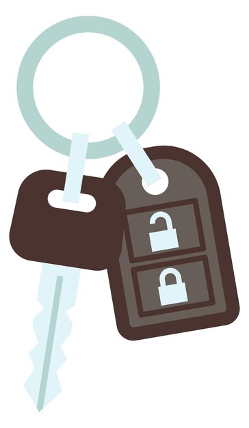 Car keys color icon Rent or ownership symbol