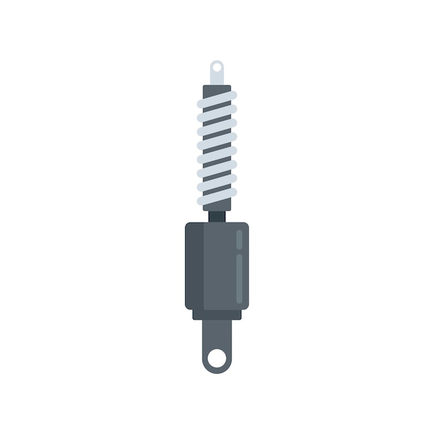 Car spring icon Flat illustration of car spring vector icon isolated on white background
