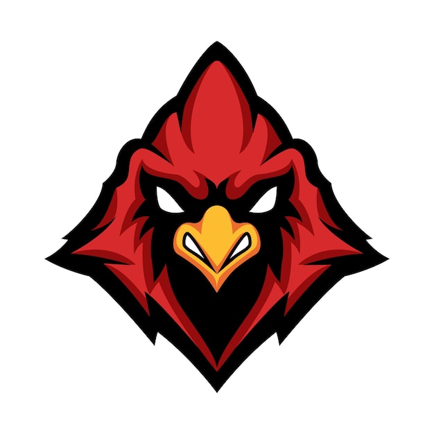 cardinal mascot for logo sport and esport