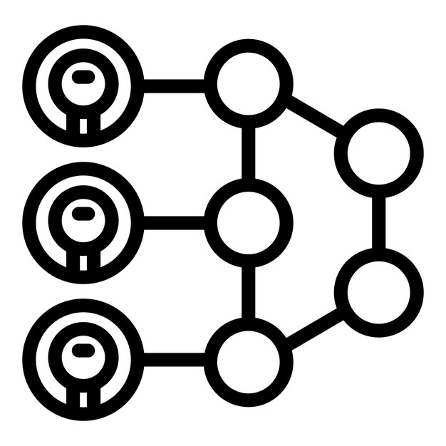 Career success icon outline vector List check Business tick