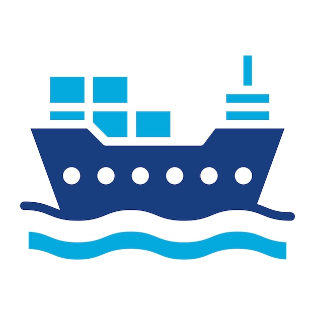 Cargo Ship icon vector image Can be used for Supply Chain