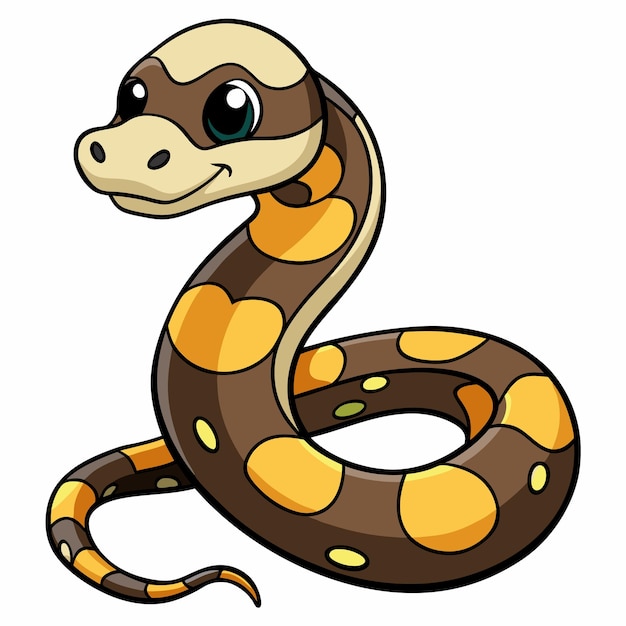 Carpet Python Vector Art Design