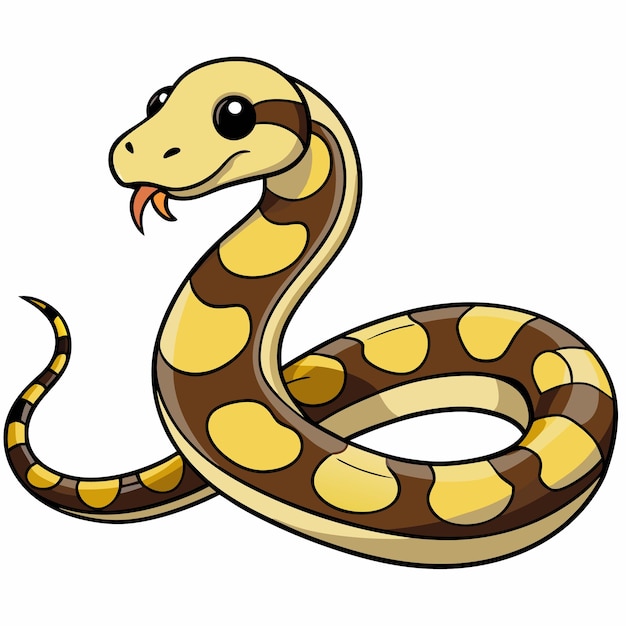 carpet python vector art design