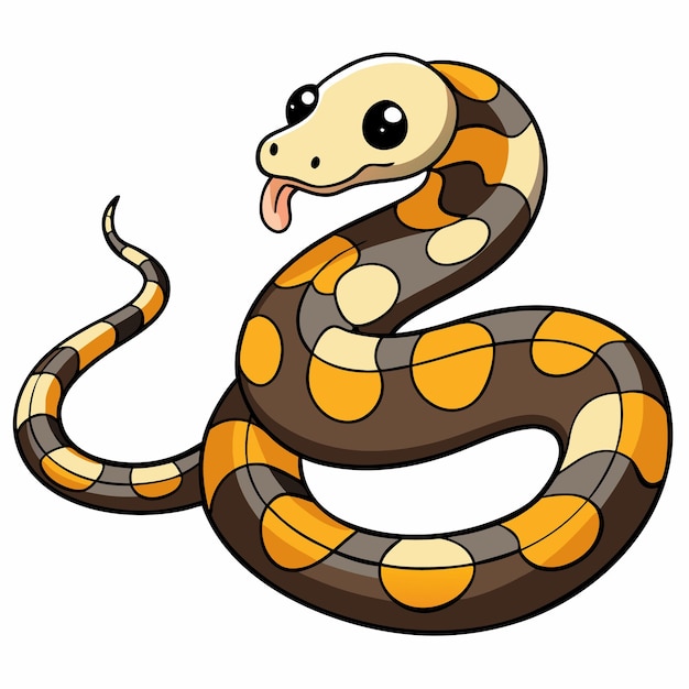 Carpet Python Vector Art Design