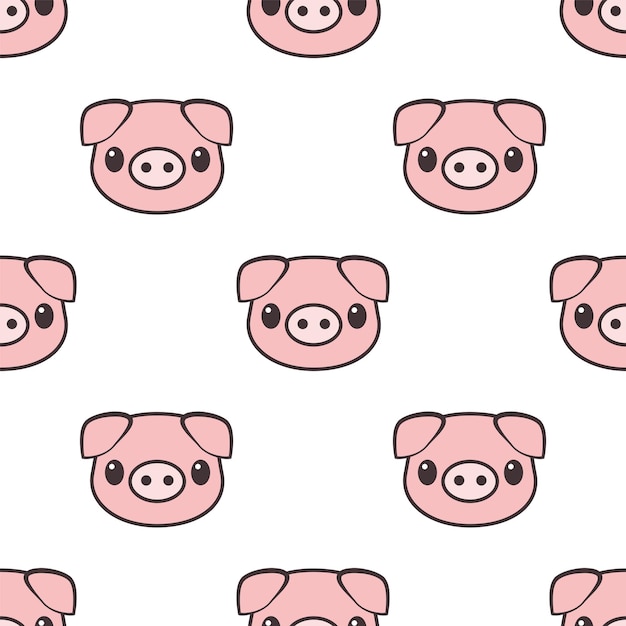 cartoon pig pattern