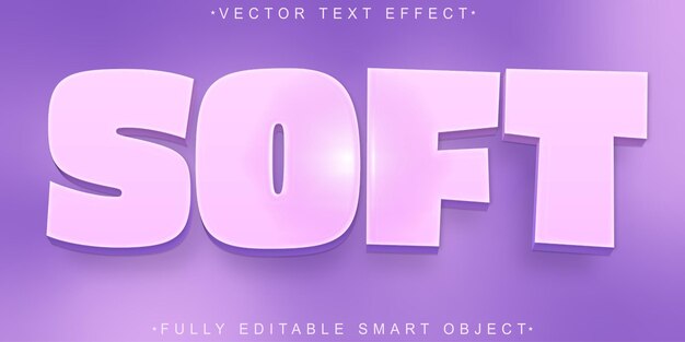 cartoon soft vector fully editable smart object text effect