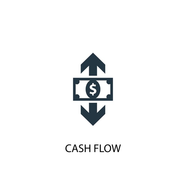 Cash flow icon. Simple element illustration. cash flow concept symbol design. Can be used for web and mobile.