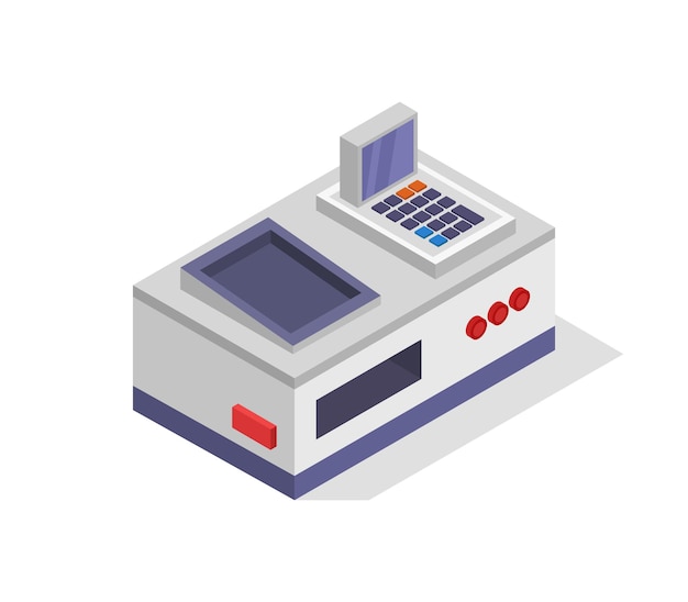 Cash register isometric