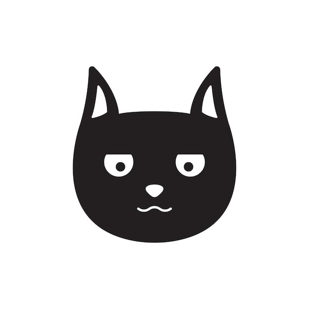 cat icon cat head vector
