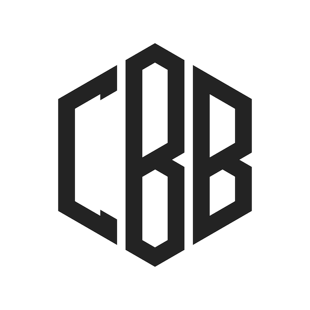 CBB Logo Design Initial Letter CBB Monogram Logo using Hexagon shape