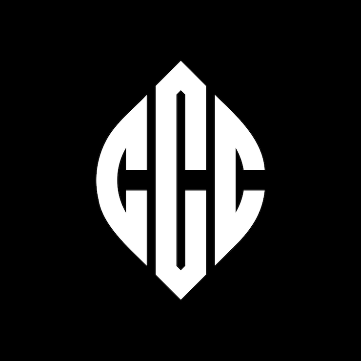 Vektör ccc circle letter logo design with circle and ellipse shape ccc ellipse letters with typographic style the three initials form a circle logo ccc circle emblem abstract monogram letter mark vector