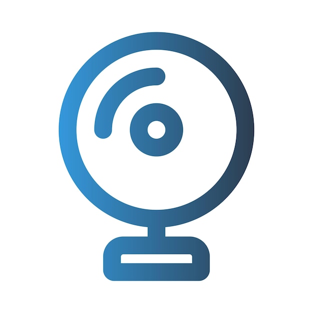 Cctv outline icon with gradient colors suitable for interfaces websites UI and mobile apps