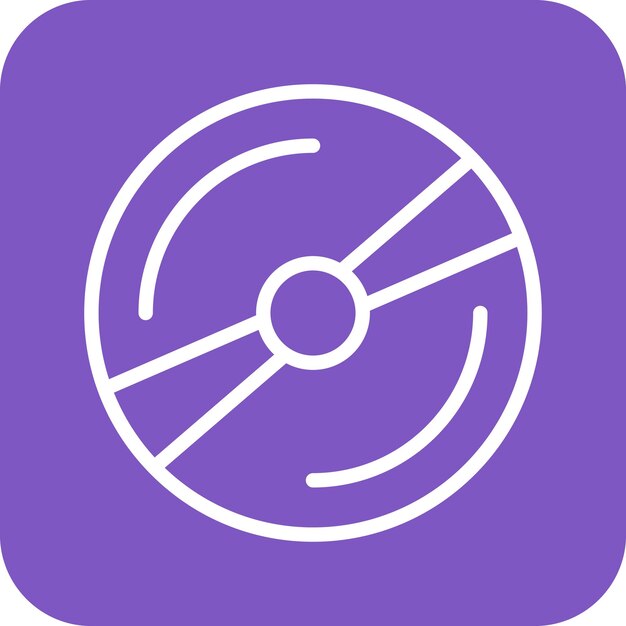 CD vector icon illustration of Computer and Hardware iconset