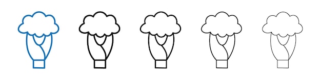 celery icon outline vector logo for web ui