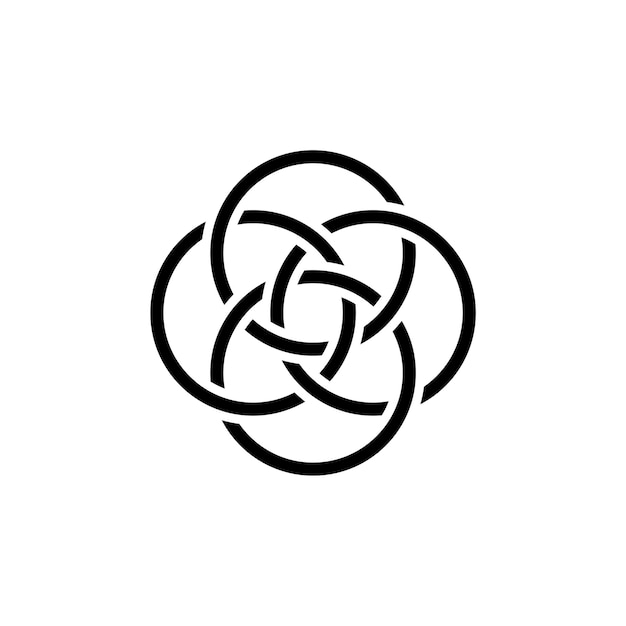 Celtic Circle Flower Logo Template Illustration Design Vector EPS 10