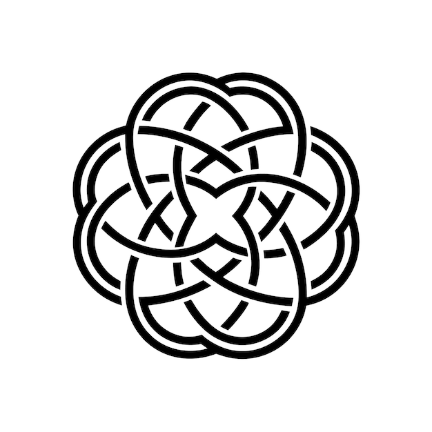 Celtic Knot Mandalaceltic mandala knot ornament symbol sign vintage pattern tattoo