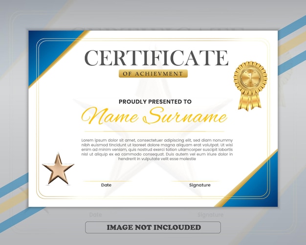 Certificate appreciation template design