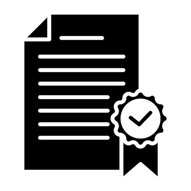 Certificate icon design illustration design