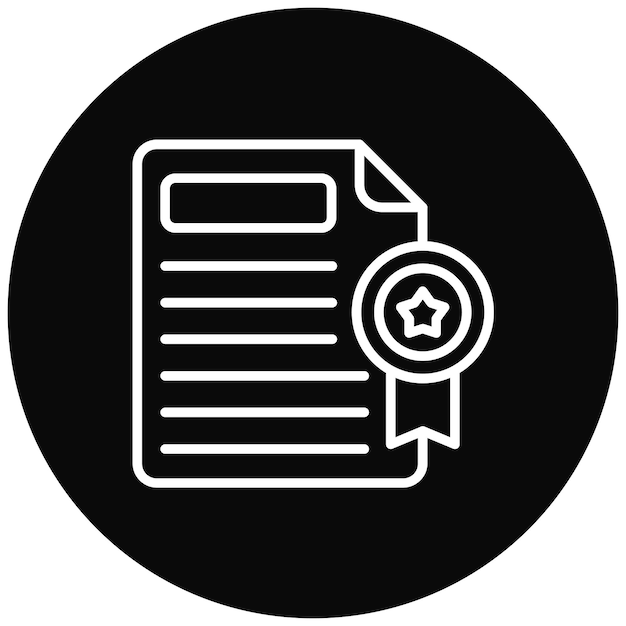 Certificate icon vector image Can be used for Design