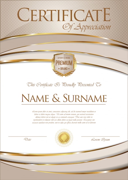 Certificate or diploma template