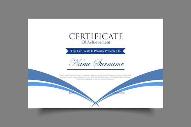 certificate template design