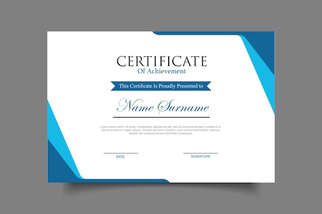 certificate template design