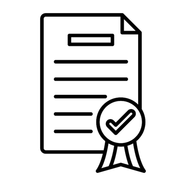 Certificate Vector Illustration Style