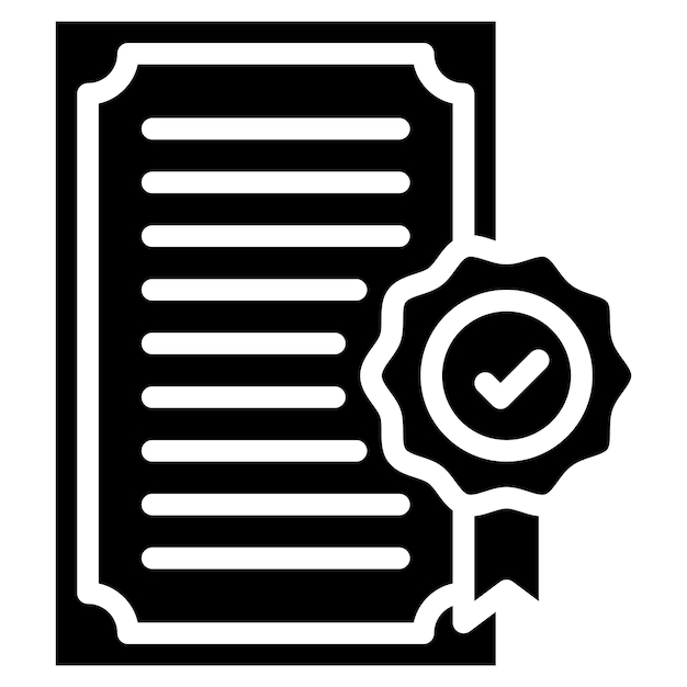 Certification icon vector image Can be used for Compilance and Regulation