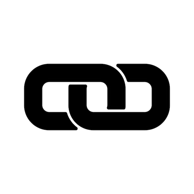 chain icon vector template logo trendy collection flat design